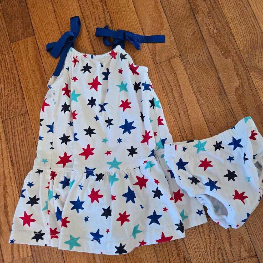 Girls size 2T Hanna Andersson Patriotic Dress